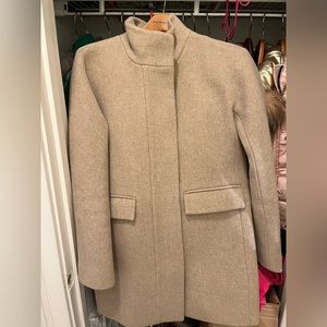 EUC JCrew camel Cocoon coat size 4